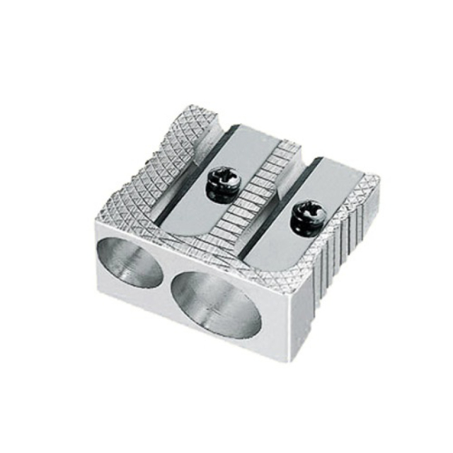 Dobbel Blyantspisser metal