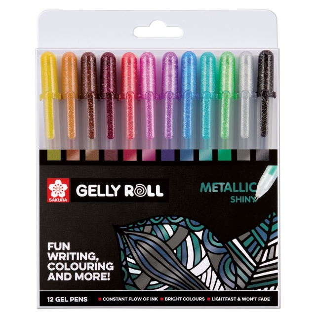 Gelly Roll Metallic 12-pakke