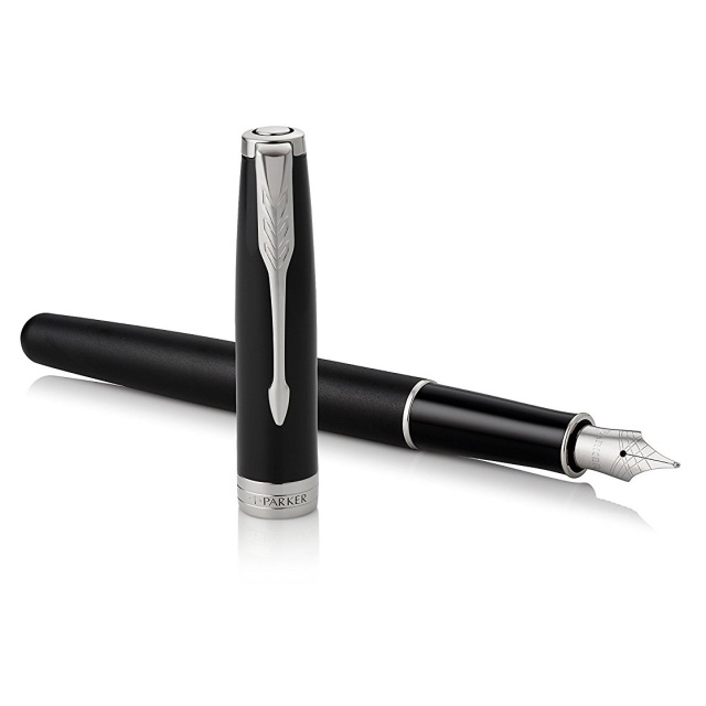 Sonnet Black/Chrome Fyllepenn