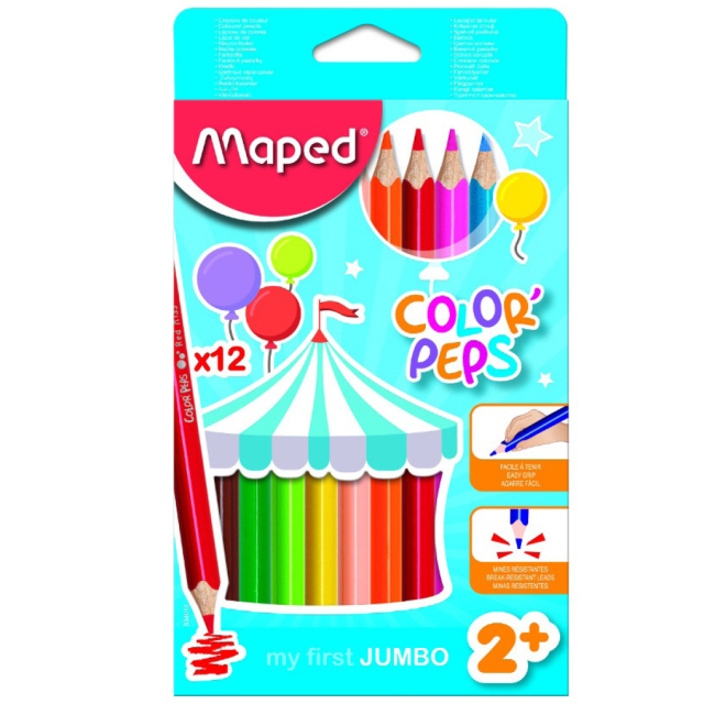 Color Peps 12-set fargeblyanter Jumbo