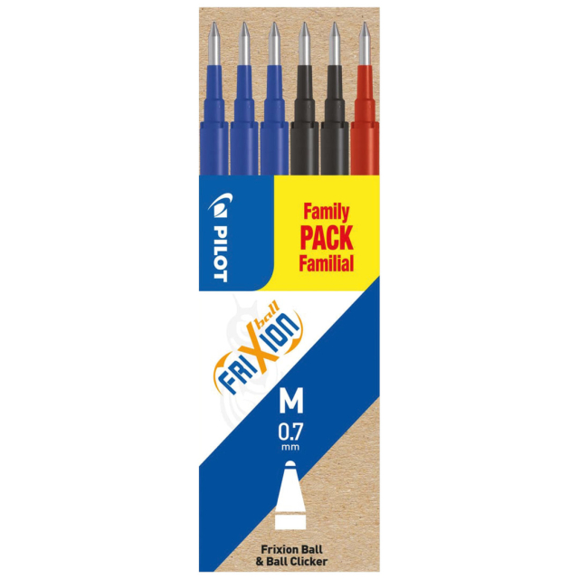Refill FriXion 0.7 6-pakke