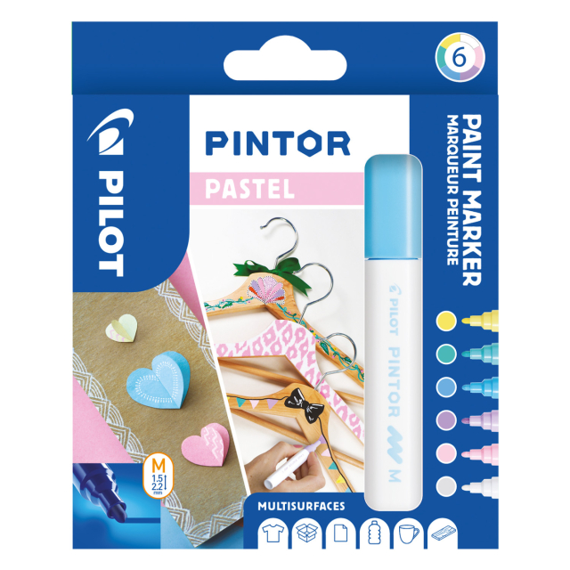 Pintor Medium 6-pakke Pastel