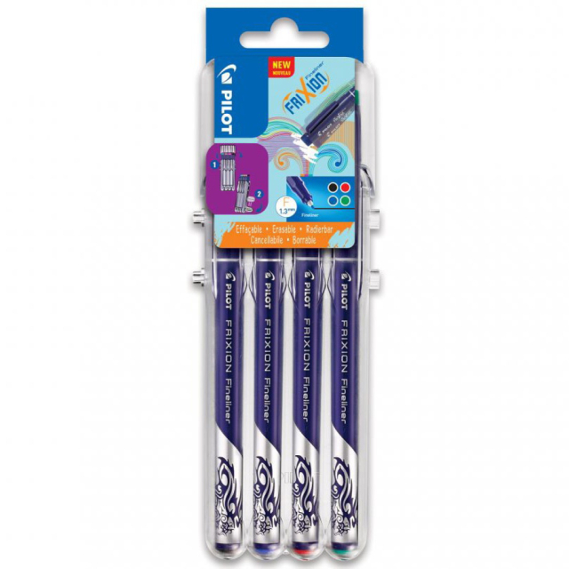 FriXion Fineliner 2GO 4-pakke 1
