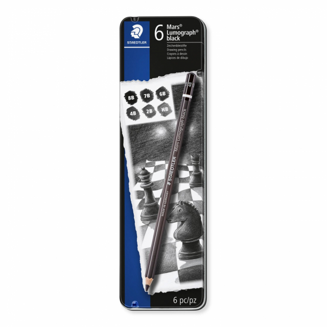 Mars Lumograph Black 6-set