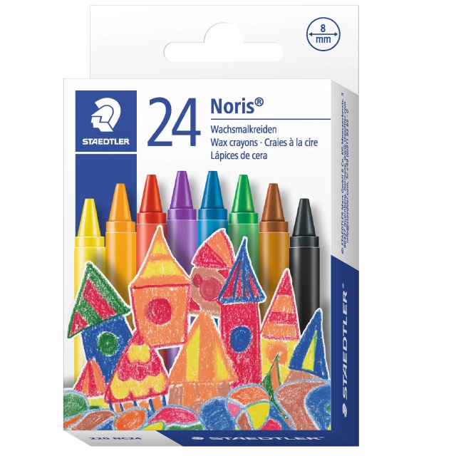 Noris Club wax Fargestifter 24-set