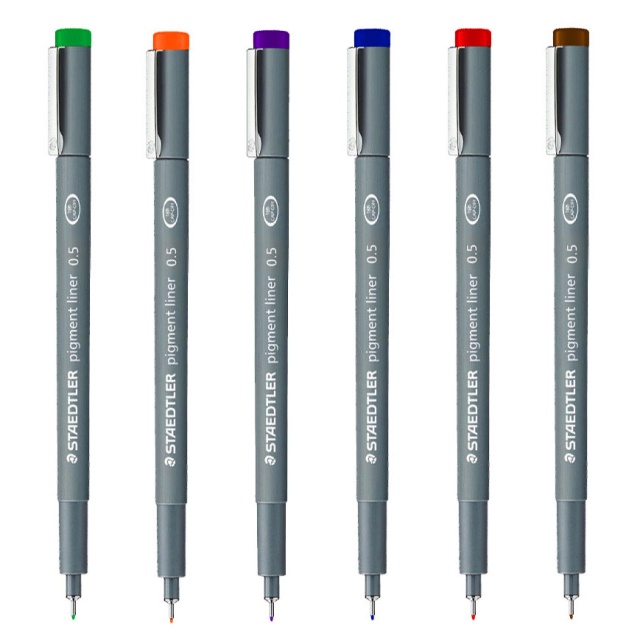 Pigment Liner Color 0.5mm Brown i gruppen Penner / Skrive / Fineliners hos Pen Store (111219)