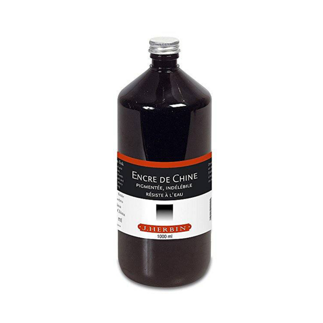 Indian ink 1000 ml Black