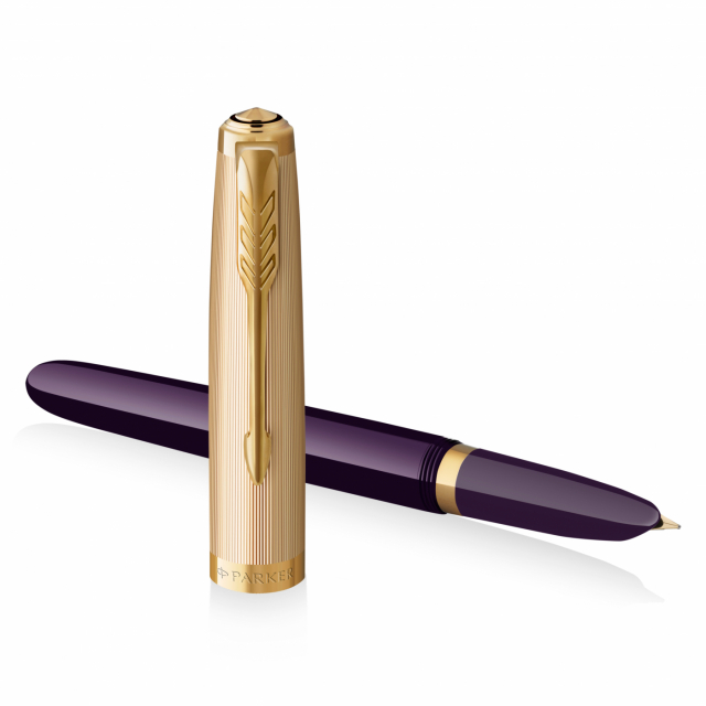 51 Plum/Gold Fyllepen