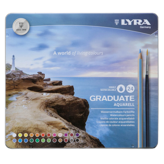 Graduate Aquarell 24-set