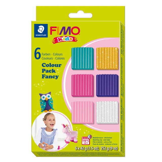 FIMO Kids Modelleringsle 6-packLight colours