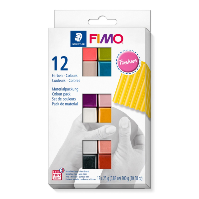 FIMO Soft Modelleringsler 12 x 25 g Fashion colours