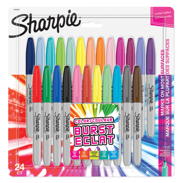 Colour Burst Fine Marker 24-set