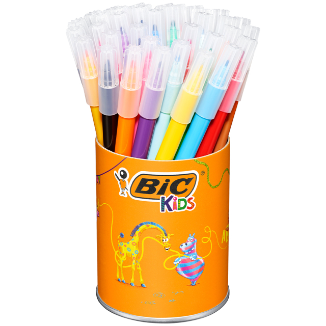 Kids Visa Plastic Pot Tusjpenner 36-set