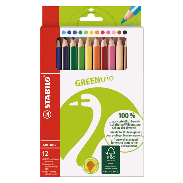 GreenColors Jumbo Fargeblyanter 12-pakning