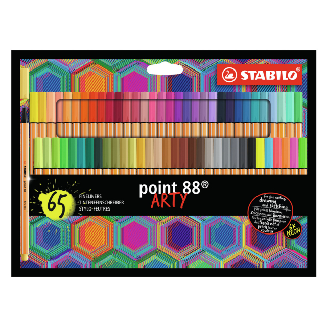 Point 88 Fineliner Arty 65-pakning