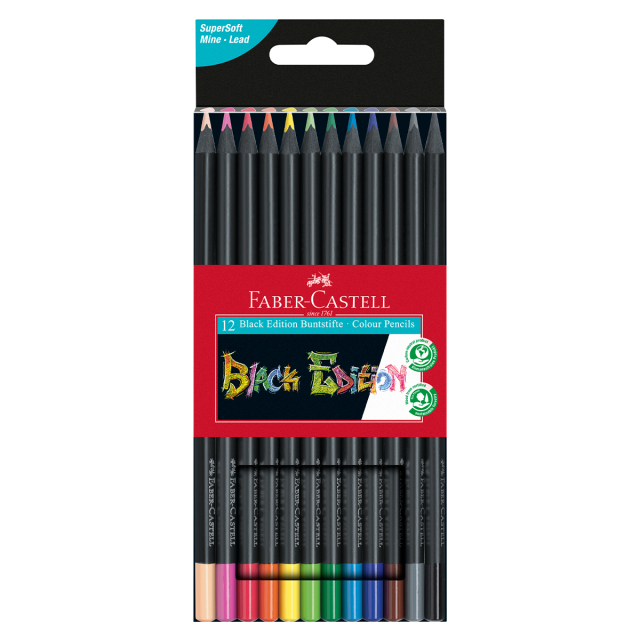 Fargeblyanter Black Edition 12-set