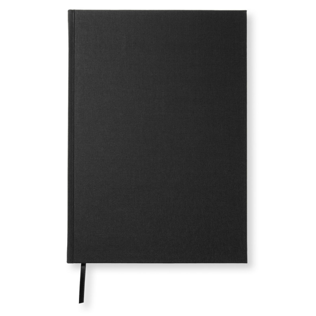 Notebook A4 Linjert Black