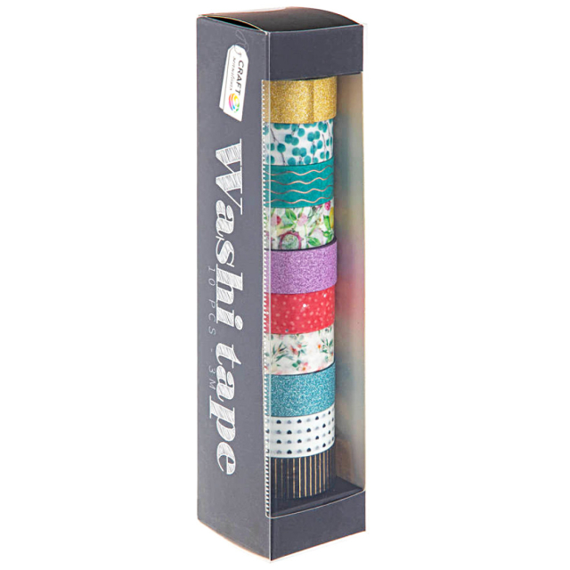 Washi-tape 10-pakke Foil & Glitter #2