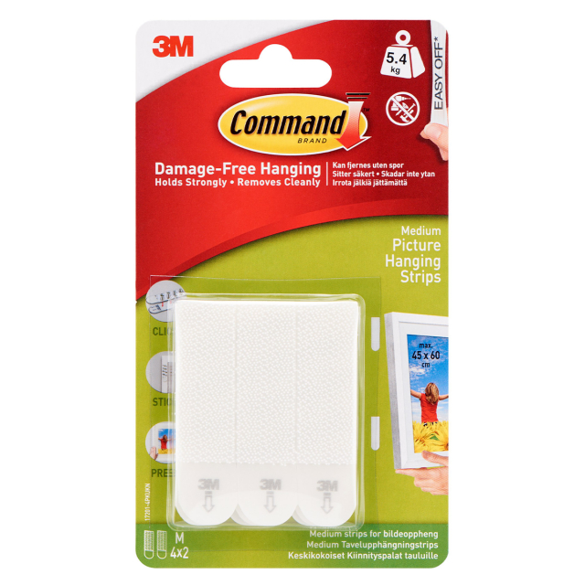 Command Strips for bildeoppheng Medium 4 st