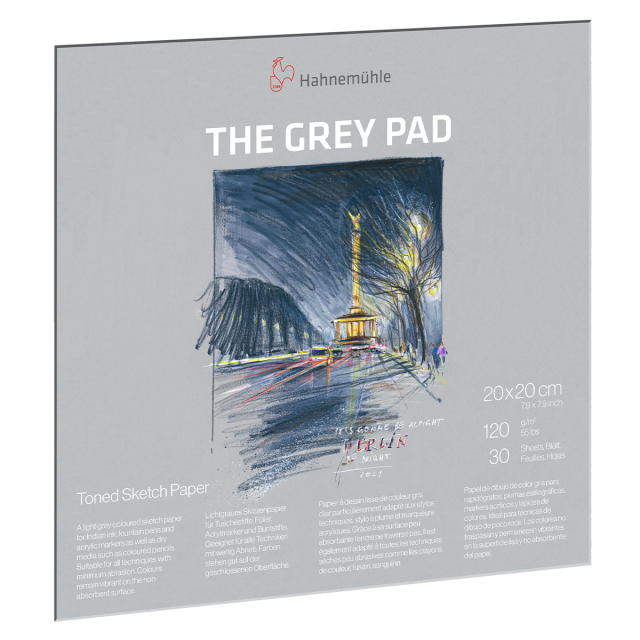 The Grey Pad Skisseblokk 20x20 cm 120g