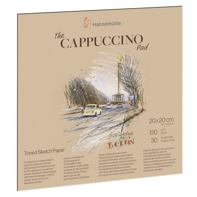 The Cappuccino Pad Skisseblokk 20x20 cm 120g