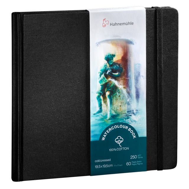 Watercolour Book Akvarellbok 195x195mm 250g