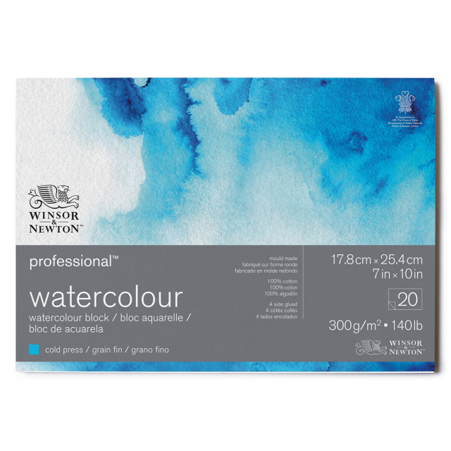 Professional Akvarellblokk CP 18x26cm 300g