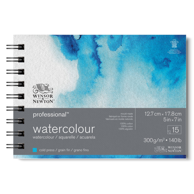 Professional Akvarellblokk Spiral CP 13x18 cm 300g