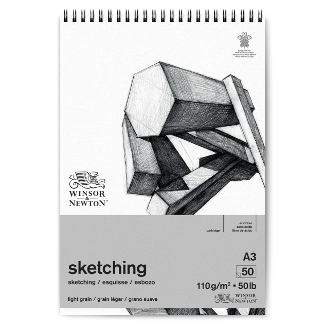 Skisseblokk Spiral A3 110g