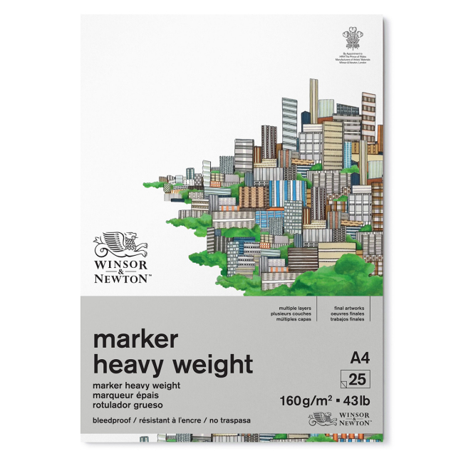 Markerblokk Heavyweight A4 160g