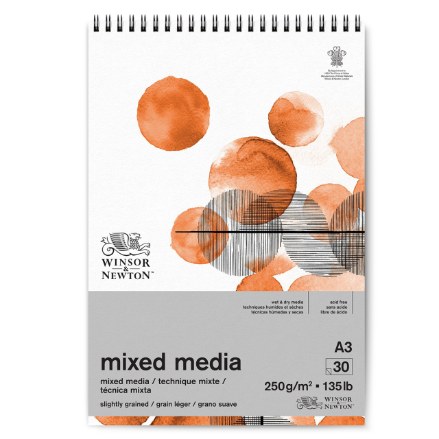 Mixed Media Spiralblokk A3 250g
