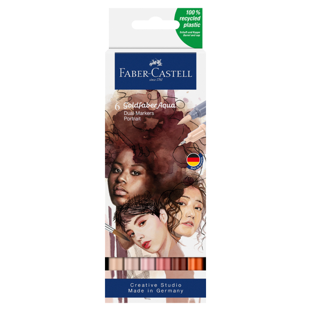 Goldfaber Aqua Dual Marker 6-sett Portrait