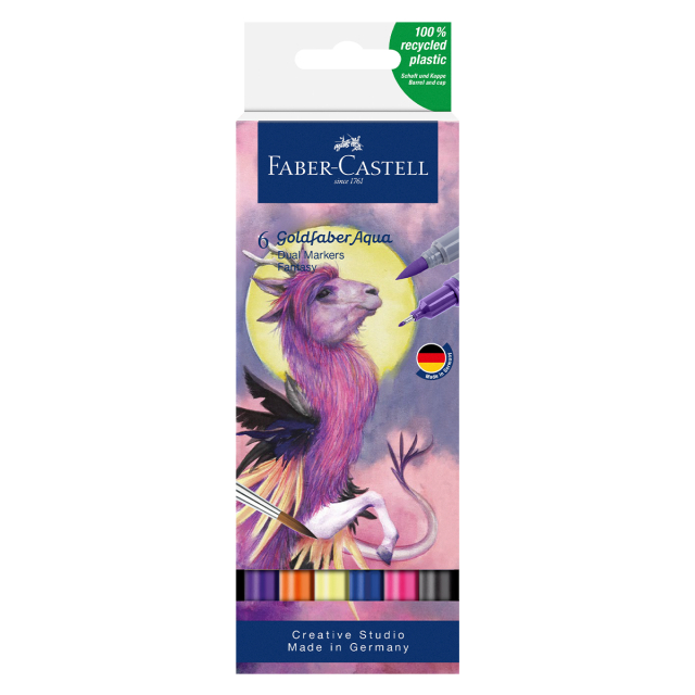 Goldfaber Aqua Dual Marker 6-sett Fantasy
