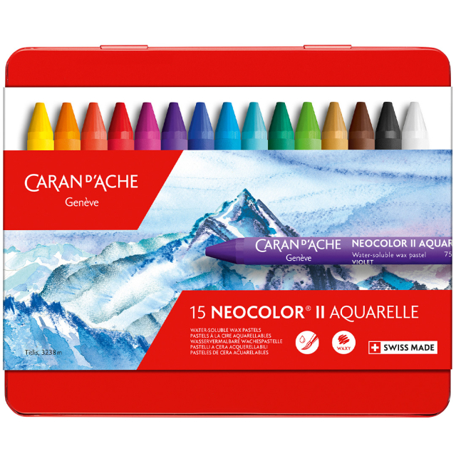 Neocolor II Aquarelle 15-sett