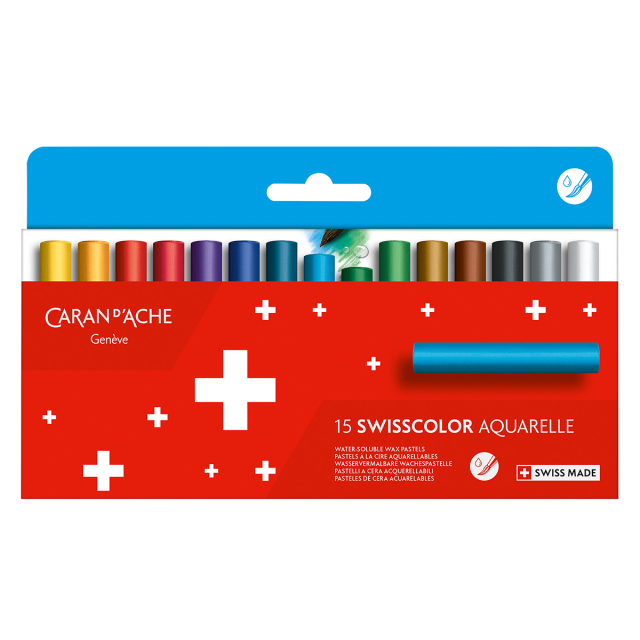 Swisscolor Aquarelle Pastellkritor 15-set