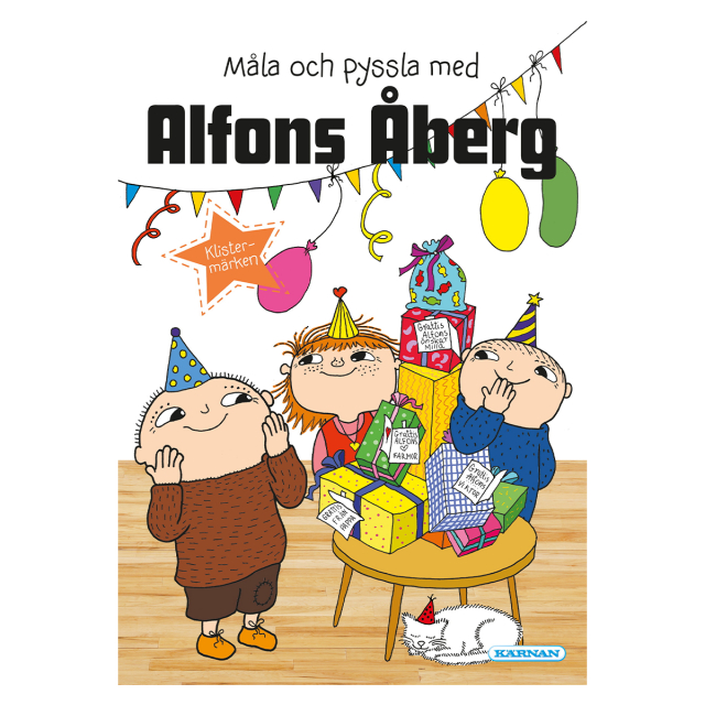 Alfons Åberg Malebok med Oppgaver