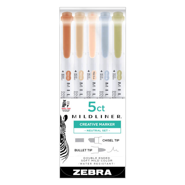 Mildliner 5-pack Neutral set