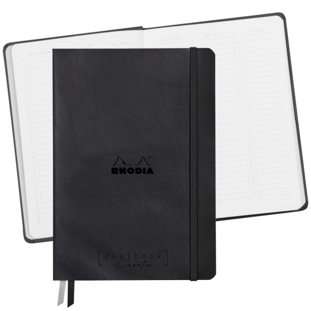 GoalBook Creation A5 Black (Hvitt papir)