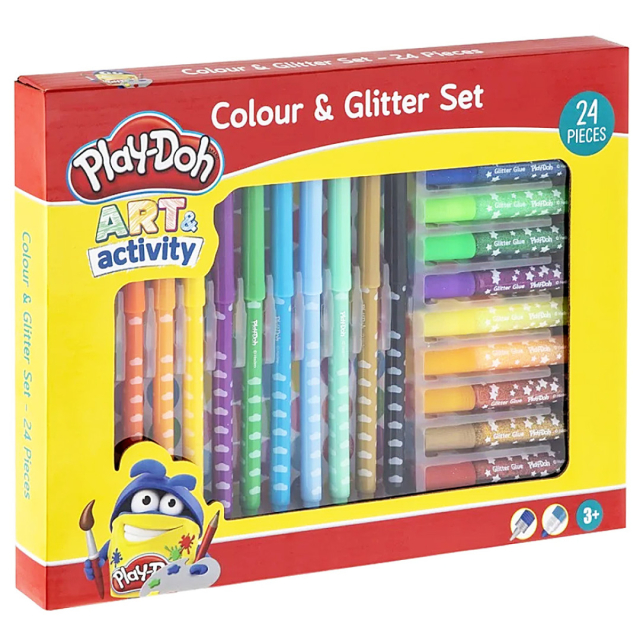 Colour & Glitter 24-set (3 år+)