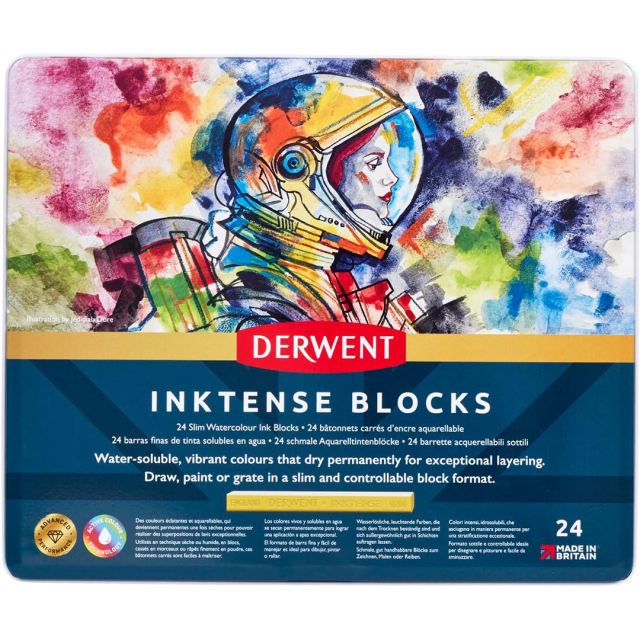 Inktense Blocks 24-sett