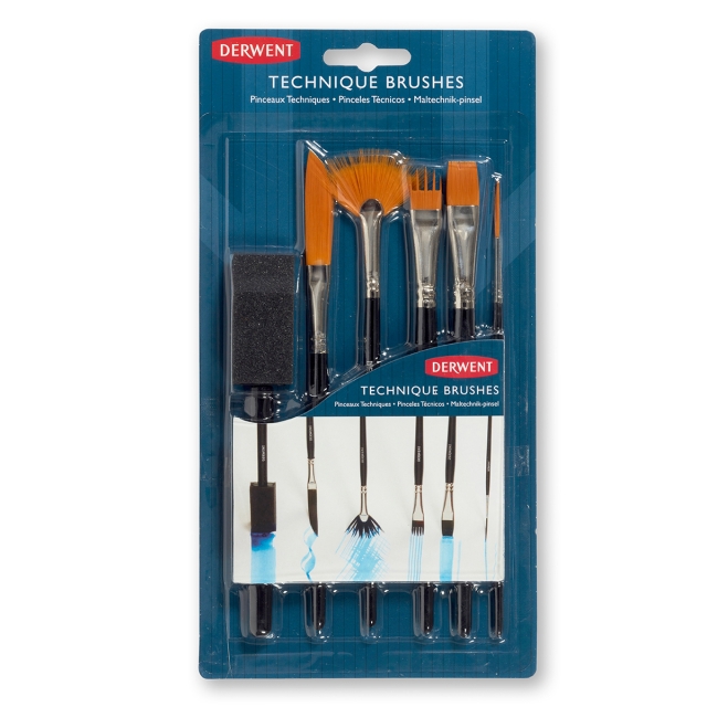 Teknikkpensler 6-sett