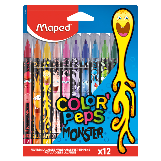 Colorpeps Tusjer Monster 12-pakning