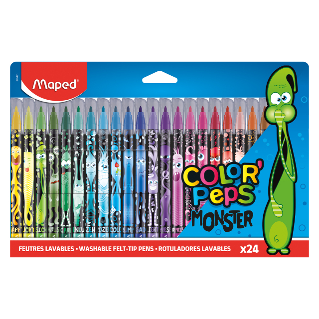 Colorpeps Tusjer Monster 24-pakning