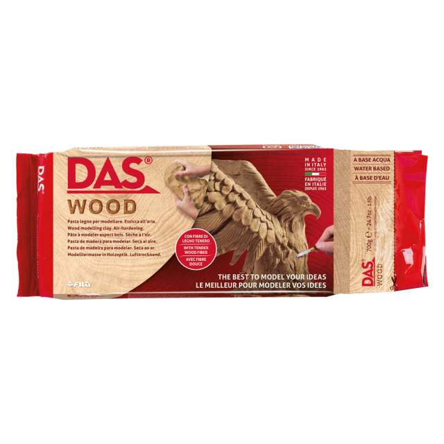 Modelleringsler 700 g Wood