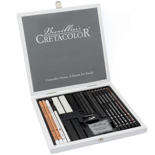 Black & White Box Tegnesett Trekasse 25 stk