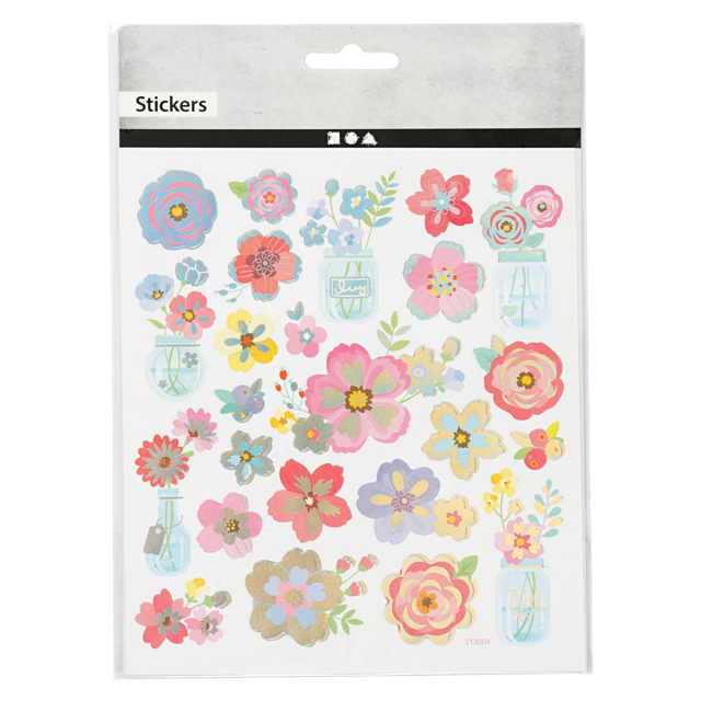 Stickers Blomster 1 ark