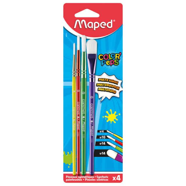 Color'Peps Barnepensler 4-packe