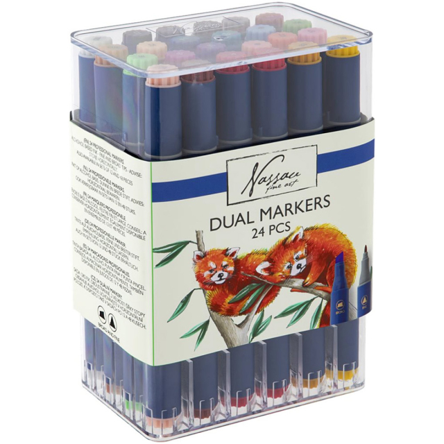 Dual Markers 24-sett