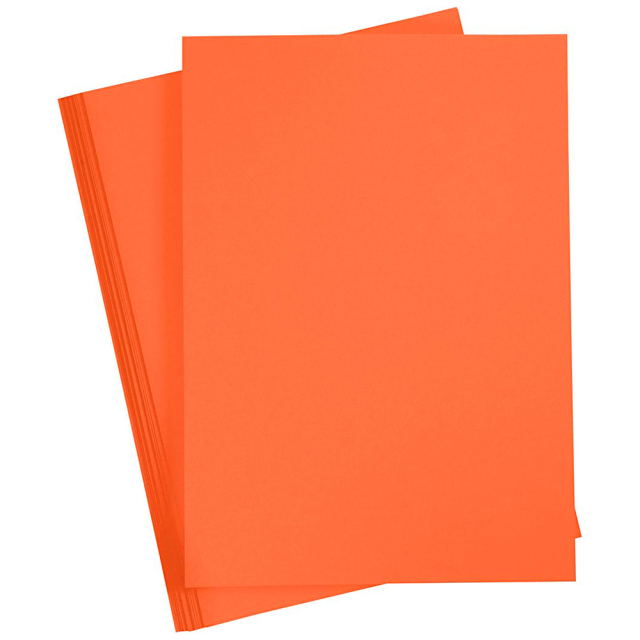 Farget papir Orange A4 180g 20-pakke