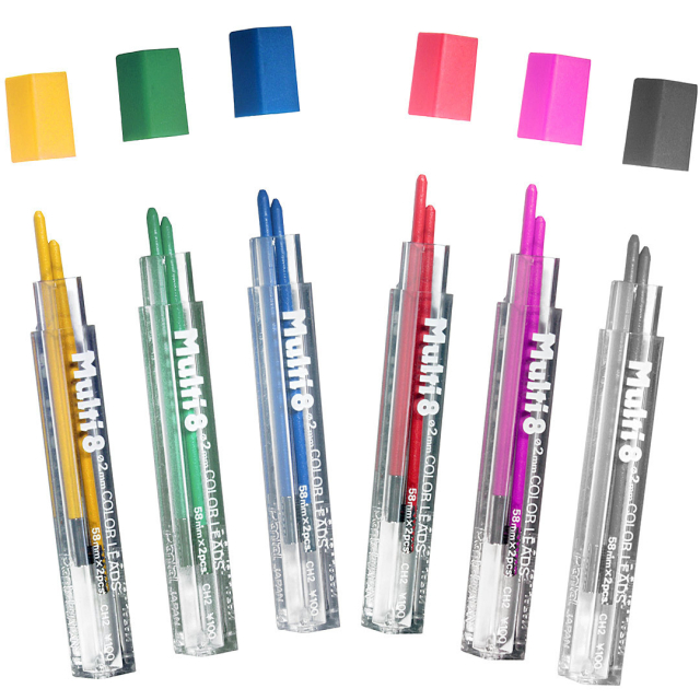 Muli 8 2mm-stift 2-pakke Oransje i gruppen Penner / Penntilbehør / Miner hos Pen Store (132021)
